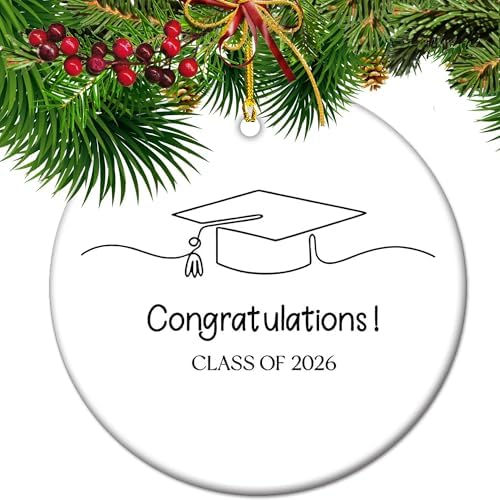 Graduation Christmas Ornament, Grad Gift, Senior high School Keepsake, 2026 Christmas Ornament, Class of 2026 Gift by Vexorion