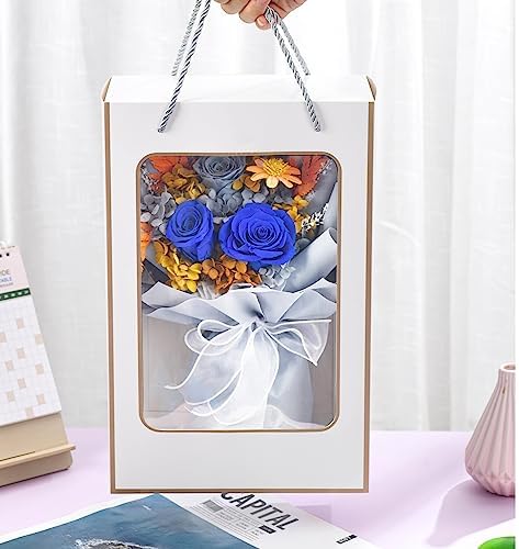 lovenfold Flowers for Delivery Prime,Preserved Flowers Bouquets,Blue Rose Bouquets That Last 1-3 Years,Birthday Flowers Gifts for Women Mom Grandma Wife Friends - Image 6
