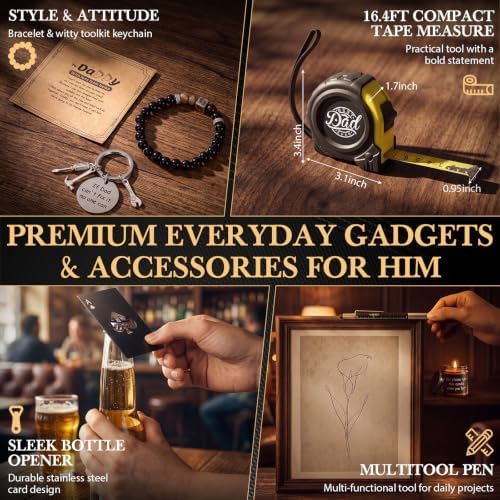Shyyween 12 Pcs Gifts for Father, Birthday Funny Ideas Dad Gifts Set - Image 6