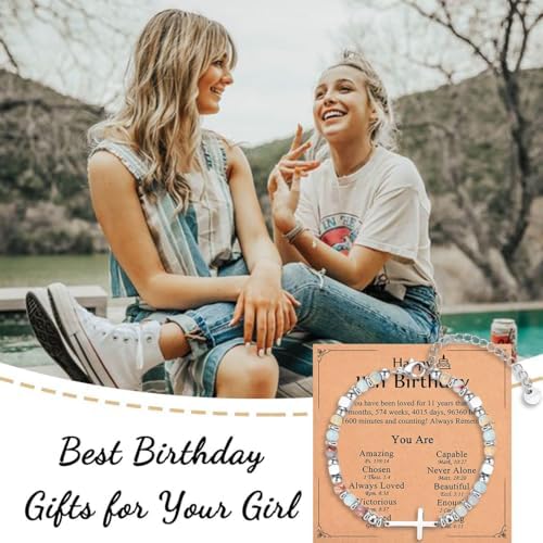Christian Gifts for Women Girls, Religious Cross Bracelet - Image 3