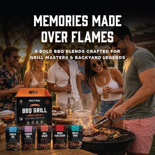 BBQ Grilling Rubs & Grill Seasonings Gift Set, 5 Gourmet Smoking Spice Rub Packs & Smoker Accessories, Spices Kit, Grilling Gifts For Men, Him, Dad, Husband, Gluten-Free, Kosher, Fathers Day Gift For Dad - Image 5