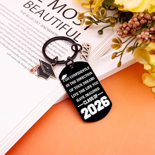 2026 Graduation Keychain for Her Class of 2026 College Graduation Gifts - Image 4