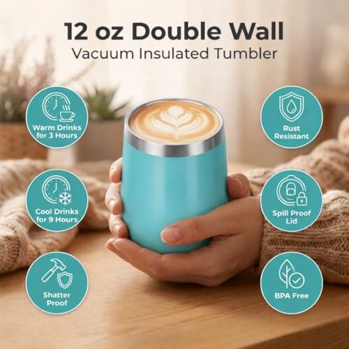 Modern Elegance Tea Tumbler Gift Set for Women, Teal - Image 4