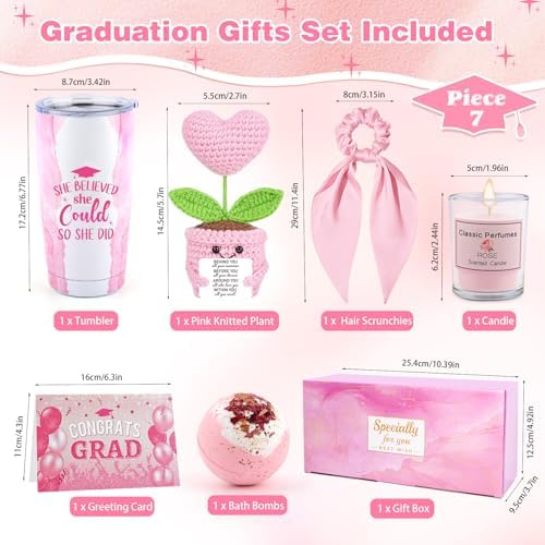 Graduation Gifts for Women Girls, She Believed She Could So She Did Themed - Image 3