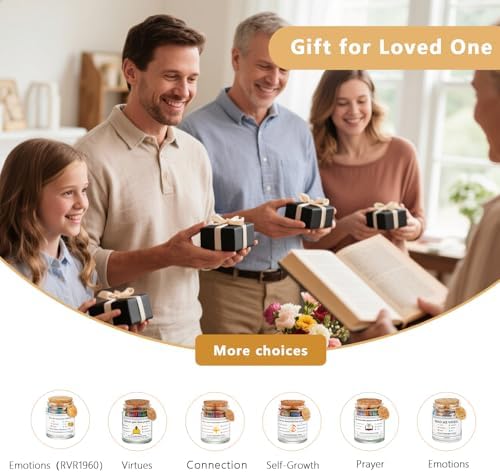 Bible Verses in a Jar(KJV),Religious Gifts for Women Men Teen Girls Kids - Image 6
