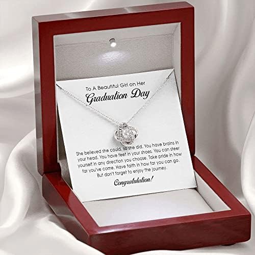 Graduation Gift Love Knot Necklace, Graduation Gift for Her, College Graduation Gift for Her, High School Senior Graduation Present, Class of 2023, Women's Jewelry - Image 2