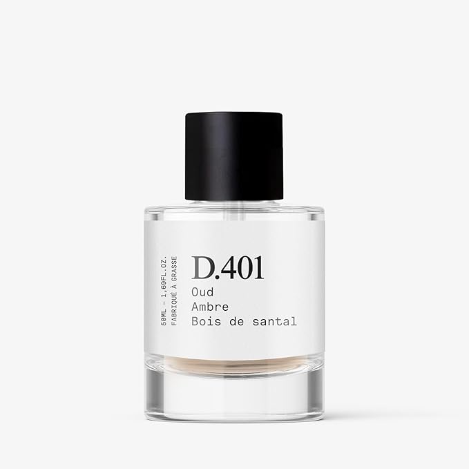 – D.401 – Eau de Parfum, Made in Grasse (France), Long-Lasting Perfume for All, Oud & Amber, Vegan, Clean Ingredients – Spray 50 ml | 1.7 fl. oz.