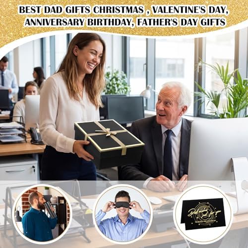 AmazingSpark 12 Pcs Men Gift Basket Tumbler Wallet Hat,Large Bow Gift Box - Image 4
