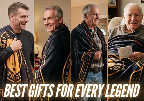Gifts for Men, Initial Mens Blanket, Birthday Gift for Him, 50"x 65", U - Image 2