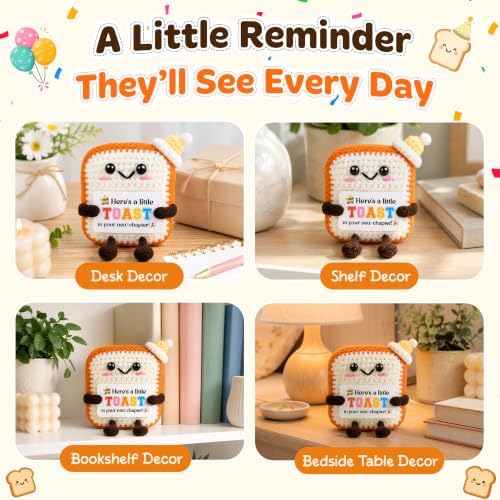 OASSIE Congratulations Gifts for Women - Emotional Support Crochet Toast - Image 6