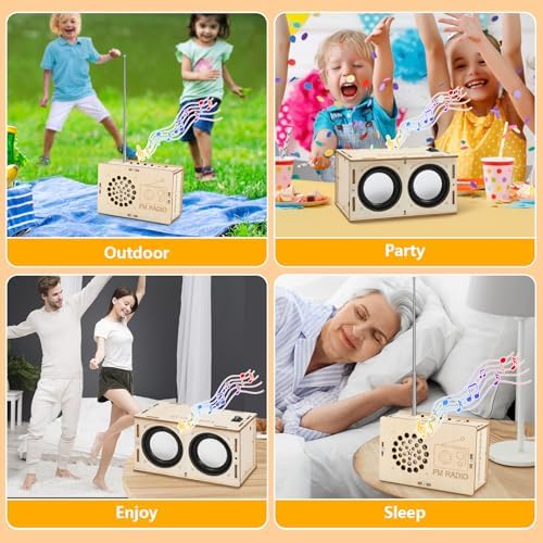 Stem Projects Toys for Boys age 8-12 12-14 Science Kit Building Own Bluetooth Speaker & FM Radio DIY Electronics Kit Science Experiments Kid 9-12 Boy Toys Birthday Gift 8 9 10 11 13 Year Old Teen Girl - Image 5