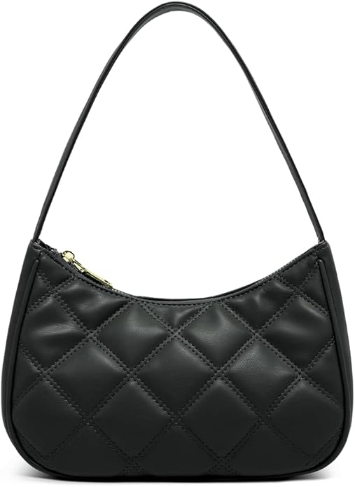 Shoulder Bags for Women, Cute Hobo Tote Handbag Mini Clutch Purse with Zipper Closure