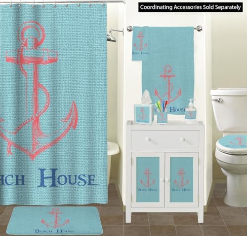 Personalized Chic Beach House Waste Basket - Single Sided (Black) - Image 3