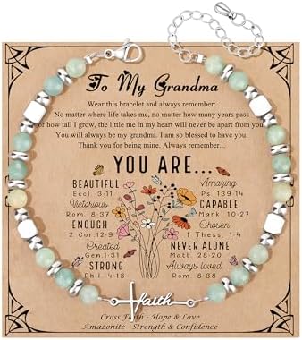 JoycuFF Gifts for Women Cross Faith Bracelet Christian Gifts by Joycuff