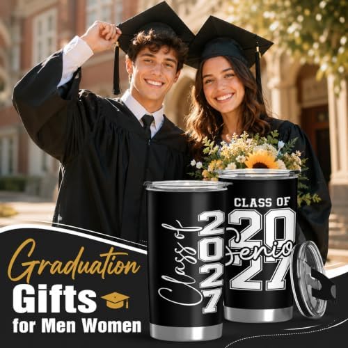 Class of 2027 Senior Night Gifts for Men Women 20oz Seniors Year Tumbler - Image 2
