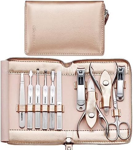 FAMILIFE Stainless Steel Manicure Set 11-in-1 Professional Nail Clipper Kit by FAMILIFE