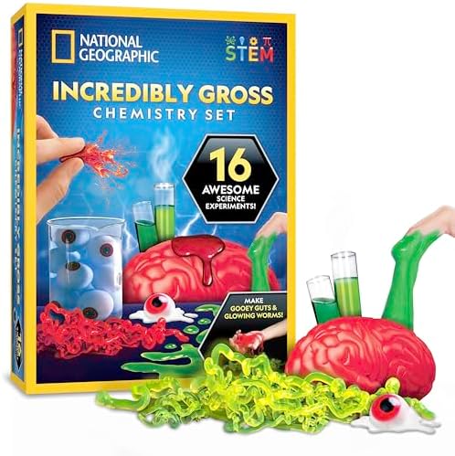 National Geographic Gross Science Kit Chemistry Toy for Ages 8-12 by BlueMarbleToys
