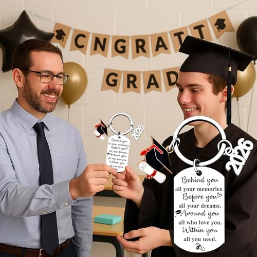 Class Of 2026 Graduation Gifts for Her Him Best Graduate Keychain Seniors Masters Nurses College Highschool Grad Presents - Image 4