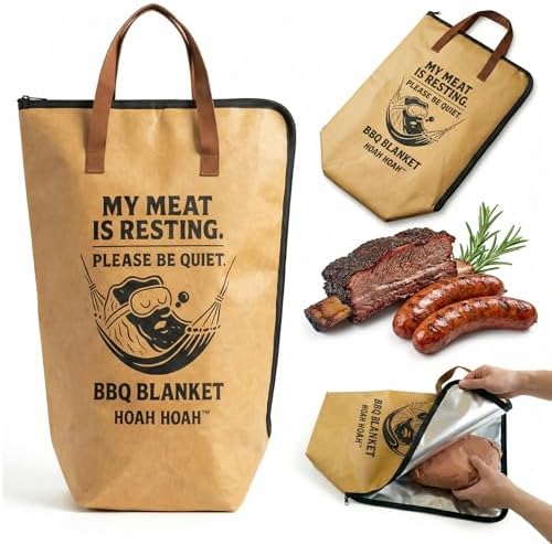 BBQ Blanket for Resting Meat, Large Meat Resting Bag, Cool BBQ Gift for Men by Unknown