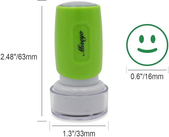 Miseyo Pre-Ink Teacher Stamp Set - 4 Color Mood Expressions