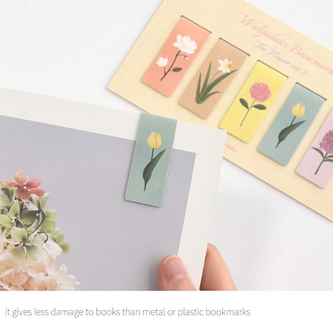Monolike Magnetic Bookmarks The Flower Ver.2, Set of 5
