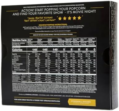 Urban Accents Movie Night Popcorn Gift Set, 3 Varieties & 5 Seasonings - Image 2