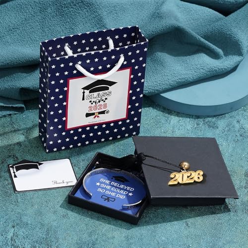 M MOOHAM Graduation Gift for Her Him 2026, Inspirational Graduation Bracelets Class of 2026 High School College Graduation Gift for Her with Graduation Box - Image 3