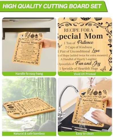 Mom Birthday Gifts, Gifts for Mom Gifts from Daughter Cutting Board - Image 4