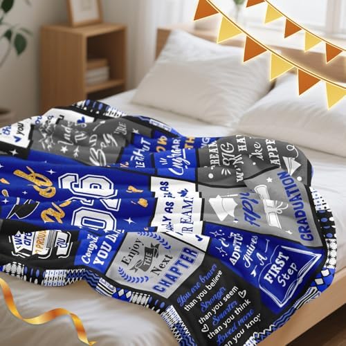 2026 Graduation Gift for Him, Class of 2026 Throw Blanket 60"x50" - Image 4