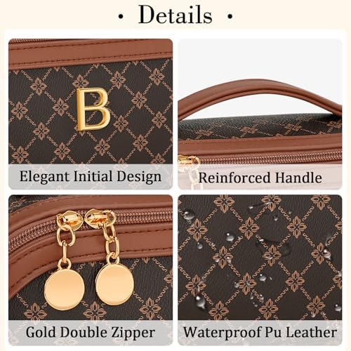 Initial Makeup Bag Personalized Gift for Women Teen Girls - Image 4