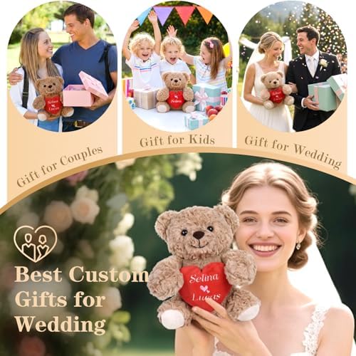 Personalized Teddy Bear, Custom Bear for Kids Couples Girlfriend - Image 7