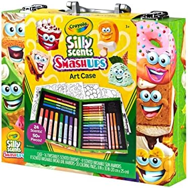 Crayola Silly Scents Mini Inspiration Art Case, Scented Crayons & Markers Set, Art Kit for Kids, Coloring Supplies, Travel Gifts for Kids, Ages 4+ - Image 3