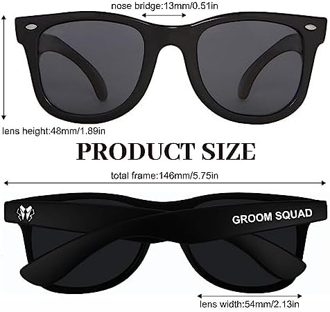 Groomsmen Sunglasses for Men - Wedding Sunglasses for Groomsman Proposal Gifts, Bachelor Party Favors - Image 2
