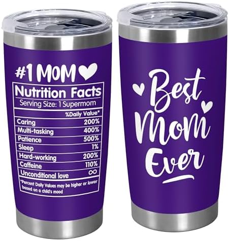 TEEZWONDER Birthday Gifts for Mom - 20 oz Stainless Steel Tumbler by Teezwonder