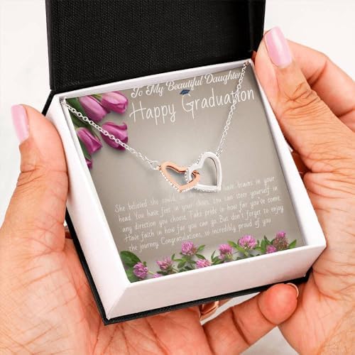 VIRAGIL 2023 Graduation Gifts for Her, Class of 2024 Love Knot Sterling Silver Pendant Necklace Senior College Graduation Jewelry Gifts for Girl Daughter - Image 3