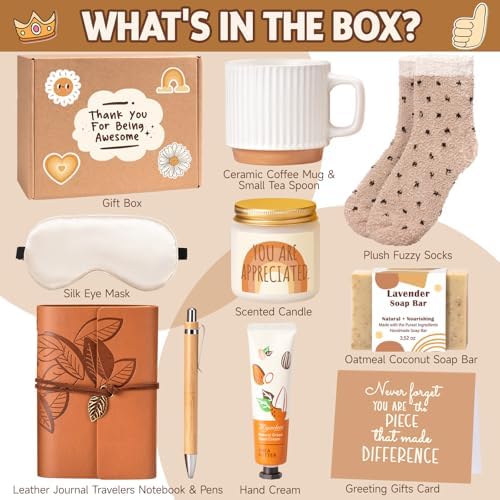 Suhctuptx Administrative Professional Day Gifts, Employee Appreciation Gifts, Thank You Gift Basket Christmas Ideas Box for Women Coworkers Teacher Nurse Friends Mom Her Secretary Employees Farewell - Image 2