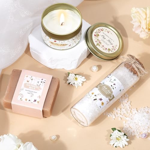 Birthday Gifts for Women, Get Well Soon Self Care Package Box, Sending Hug Baskets Thinking of You Inspirational Gift for New Mom Best Friend Birthday (Ivory) - Image 3
