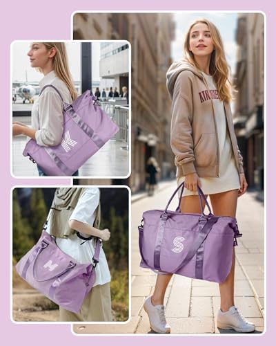 Initial Travel Duffel Bag, Sports Bag, Personalized Weekender Bags - Image 4