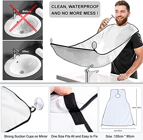 LEPONIX Shaving Kit for Men with Safety Razor Brush Bowl and Beard Bib - Image 6