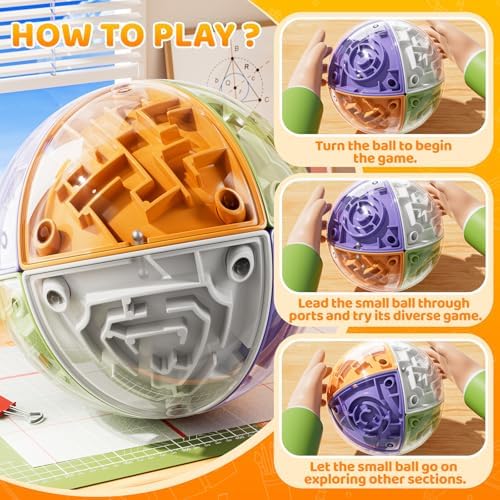 3D Ball Puzzle for Kids 5-8 8-12, Color Matched Game Kids Toy - Image 5