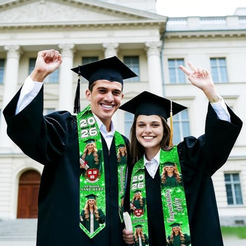 D-Story RN Graduation Stole Custom Nursing Stole Registered Nurse BSN MSN Graduation Sash Class of 2026 - Image 4