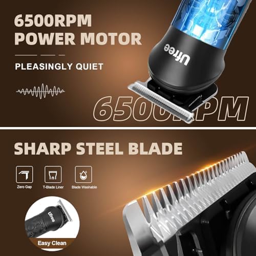Ufree 7-in-1 Beard Trimmer for Men, Electric Razor Shaver, Men Grooming Kit - Image 4