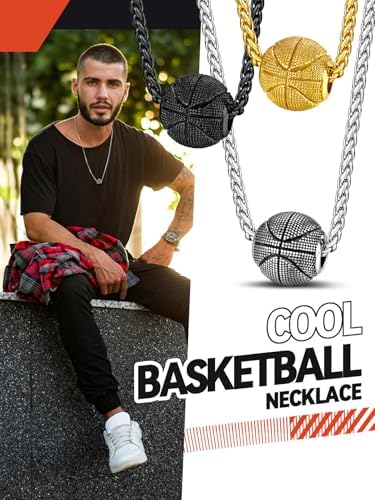 FaithHeart Sports Necklace for Men Women, Stainless Steel Gold Plated 3D Football/Soccer/Basketball/Volleyball Pendant Jewelry with Delicate Gift Packaging - Image 4