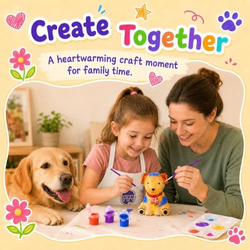 Paint Your Own Dog Lamp Kit, Crafts for Kids Ages 6-12, Gifts for Girls Boy - Image 5