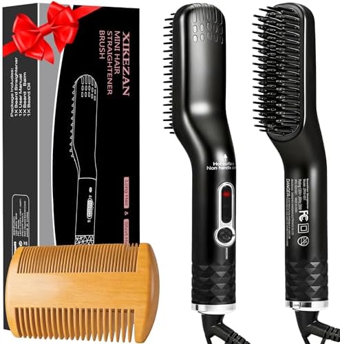 Beard Straightener for Men,w/Dual Action Hair Comb for All Beard Types by XIKEZAN-YOURBEARDCAREEXPERT