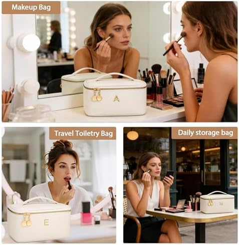 Personalized Makeup Bag Gifts for Women Travel Cosmetic Case - Image 4