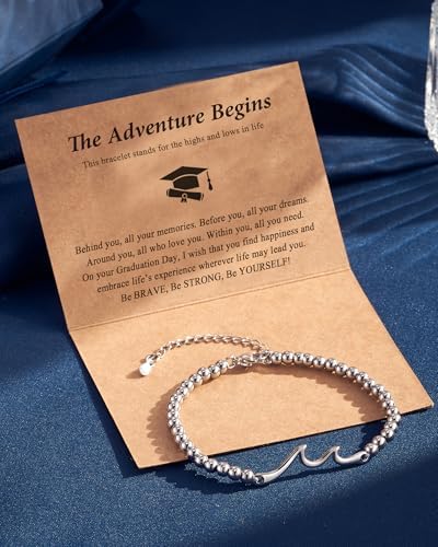 Tarsus Graduation Gifts for Her, Through Waves of Life, Class of 2026, 8th Grade, High School, College, Masters Degree, Graduation Bracelet for Friend Daughter Sister Granddaughter... - Image 4