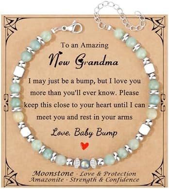 Gifts for Women Moonstone Bracelet, Amazonite Imperial Jasper Bracelets by Joycuff