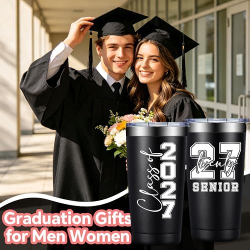 BIRGILT Class of 2027 Senior Night Gifts for Men, Senior Graduation Gifts for High School College Students - 20oz Tumbler - Image 2