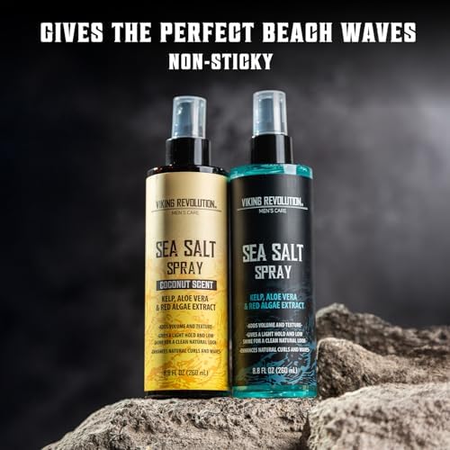 Viking Revolution Hair Sea Salt Spray - OceanBreeze&Coconut 8.8fl oz, 2Pack - Image 4